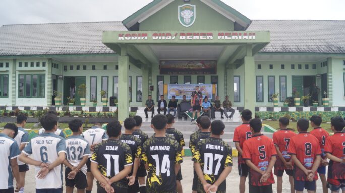 Kodim 0119/BM Gelar Turnament Sepak Bola dan Volly Ditingkat Pelajar
