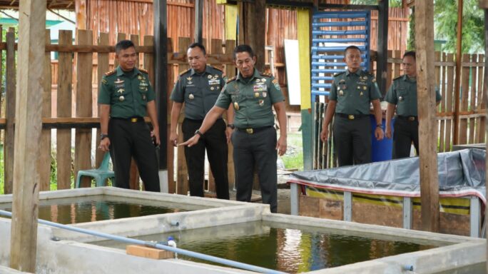 Pangdam IM Tinjau tempat Balai Diklat Pertanian dan Peternakan Program I’M Jagong di Kodim 0116/Nara.