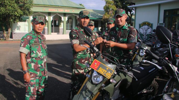 Mendapat Tambahan Kendaraan Dinas, Babinsa Jajaran Kodim 0105/Abar Siap Tunaikan Visi TNI AD (PRIMA)