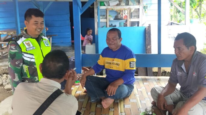 Musim Penghujan Tiba Babinsa Himbau Untuk Waspada