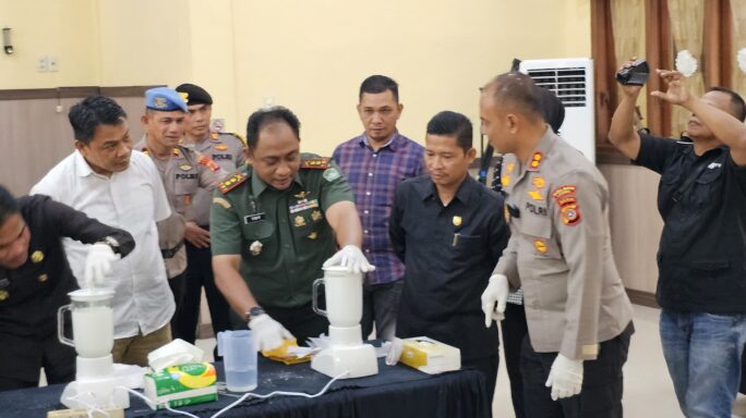 Dandim 0104/Atim Ikuti Pemusnahan 3.308,75 Gram Sabu di Polres Langsa