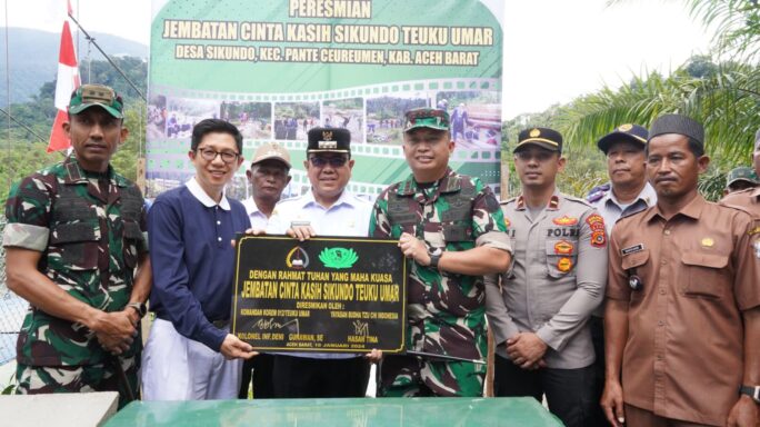 Danrem 012/TU : Jembatan Sikundo Sangat Berdampak Positif Untuk Sejahterakan Warga
