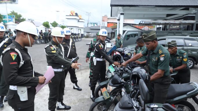 Personel Kodim 0102/Pidie Terima Sosialisasi Ops Gaktib Waspada Rencong 2024 Polisi Militer