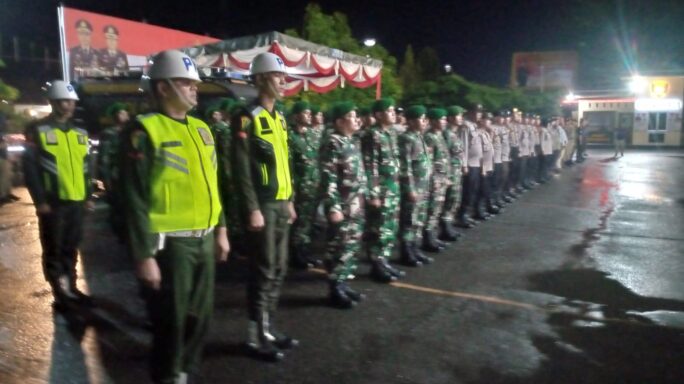 Personil Kodim 0108/Agara Apel Kesiapan Pengamanan Malam Tahun Baru 2024