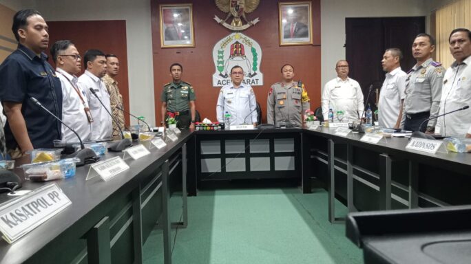 Dandim 0105/Abar Hadiri Rapat Koordinasi Pengendalian Inflasi Daerah Di Kantor Bupati