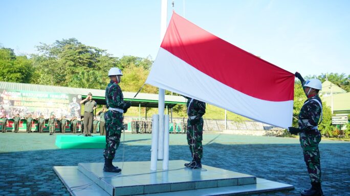 Pimpin Upacara Bendera Hari Senin, Dandim 0117/Aceh Tamiang Ingatkan Tugas Prajurit