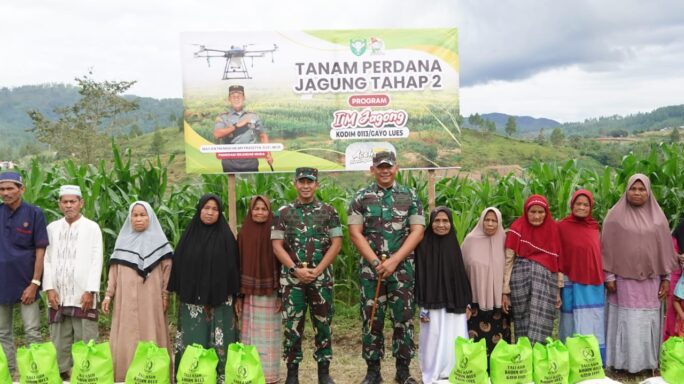 Pangdam IM Kunjungi Lahan I’M Jagong Kodim 0113/ Gayo Lues.