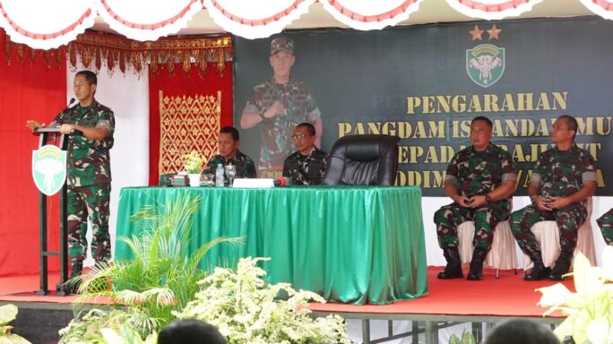 Kunjungan Kerja Pangdam IM dan Ibu Ketua Persit KCK Daerah Iskandar Muda ke Kodim 0108/Aceh Tenggara.