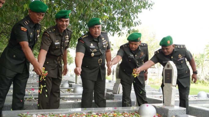 Pendam IM Gelar Ziarah Rombongan Dalam Rangka HUT ke 73 Penerangan TNI AD.