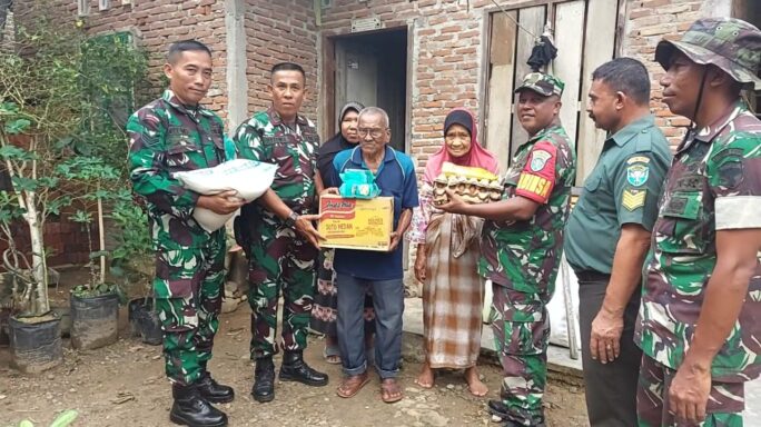 Kodim 0103/Aceh Utara Serahkan Baksos Kepada Veteran Dan Warakawuri.