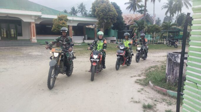 Personil Kodim 0108/Agara Laksanakan Apel Pengecekan Kesiapsiagaan dan Patroli Netralitas TNI dalam Pemilu