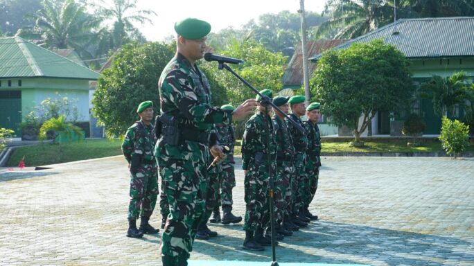 Dandim 0117/Aceh Tamiang Pimpin Langsung Apel Kesiapsiagaan Menghadapi Pilpres Dan Pemilu 2024