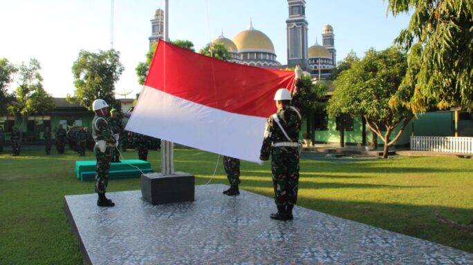 Kodim 0108/Agara Laksanakan Upacara Bendera Mingguan