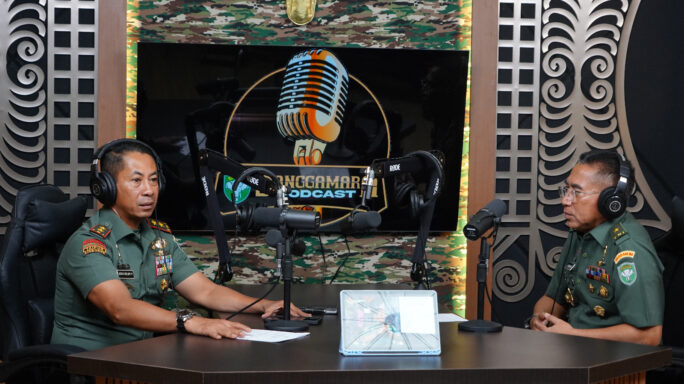 Kepala Staf Angkatan Darat Resmikan Studio Podcast Kodam Iskandar Muda.