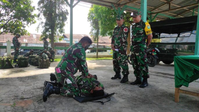 Tingkatkan Kemampuan Prajurit, Kodim 0106/Ateng Gelar Uji Terampil Perorangan