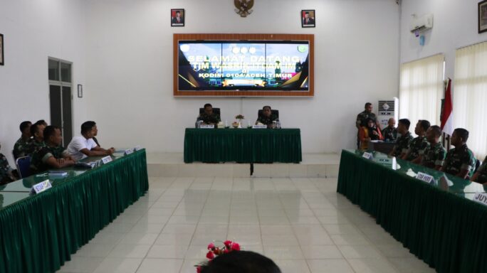 Tim Audit Itdam IM Lakukan Pengawasan Dan Pemeriksan di Kodim 0104/Atim