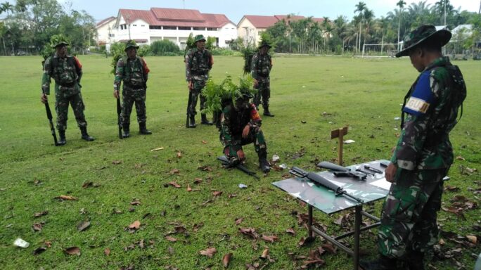 Ukur Pengetahuan Dan Keterampilan Prajurit Secara Individu, Kodim 0105/Abar Menyelenggarakan Latihan UTP Umum