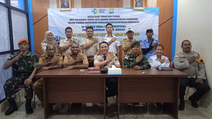 Satgas Pamtas Statis RI-PNG Yonif 111/KB Dukung Tim Karantina Merauke