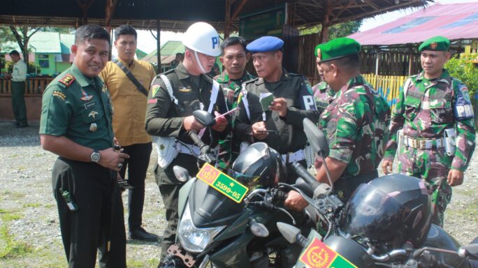 Personel Kodim 0116/Nagan Raya Ikuti Sosialisasi Operasi Gaktib dan Operasi Yustisi Denpom IM/2 Meulaboh Tahun 2024