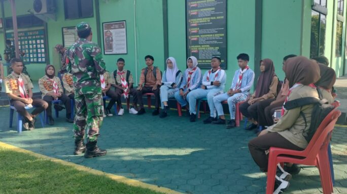 Kodim 0108/Agara Laksanakan Giat Rutin Pembinaan Pramuka Saka Wira Kartika