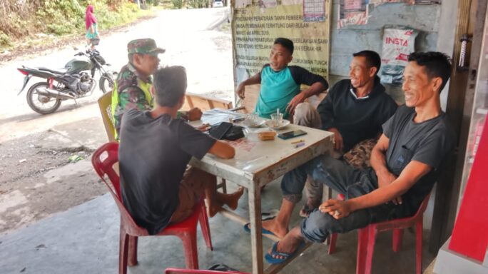 Babinsa Koramil 01/Sungai Mas Sambang Dialogis Dengan Warga Binaan Guna Ciptakan Keharmonisan