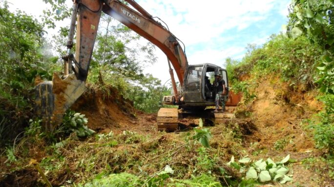 Pengabdian untuk Negeri, Satgas TMMD Reguler ke – 119 Kodim 0117/Aceh Tamiang Terus Pacu Alat Berat