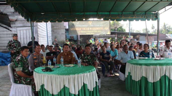 Kodim 0108/Agara Ikuti Vidio Converence Dalam Rangka Gerakan Manunggal Air Dan Bhakti Sosial