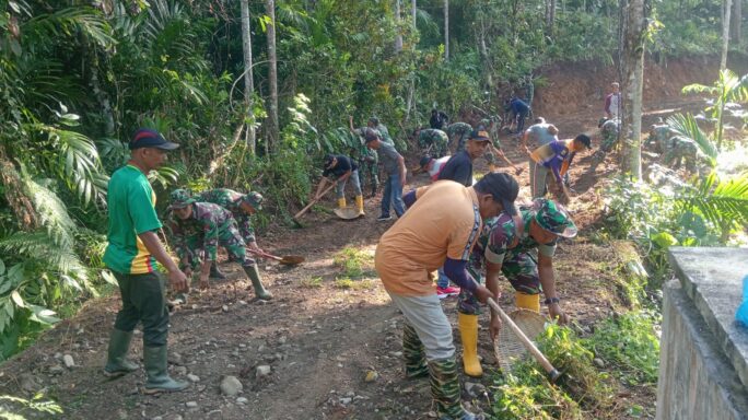 TMMD Ke-119 Kodim 0102/Pidie Gali Potensi Pertanian di Desa Beungga, Tangse.