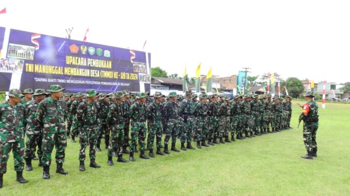 Dansatgas Berikan Motivasi Kepada Anggota Satgas TMMD Reguler Ke-119 Kodim 0117/Aceh Tamiang
