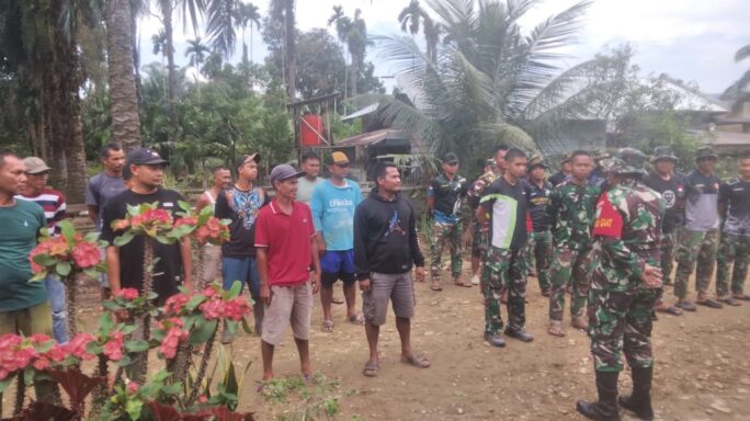 Ambil langsung Apel Pagi Pasiter Beri Arahan Tim Satgas TMMD Reguler Ke-119 Kodim 0117/Aceh Tamiang