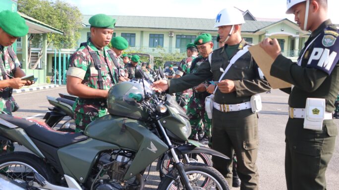 Personel Kodim 0104/Atim Terima Sosialisasi Ops Gaktib Waspada Wira Rencong dan Yustisi Citra Wira Rencong TA. 2024 Oleh Subdenpom IM/1-2 Langsa