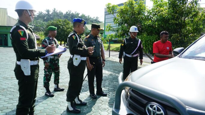 Anggota Kodim 0117/Aceh Tamiang Menerima Sosialisasi Operasi Gaktib Dan Yustisi Oleh Subdenoom IM 1-6