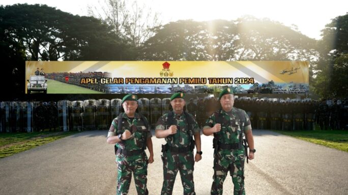 Kolaborasi Tiga Balakdam IM untuk Sukseskan Apel Gelar Pasukan Pengamanan Pemilu 2024.