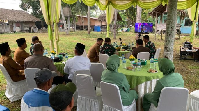 Dandim 0103/Aceh Utara Ikuti Zoom Metting Peresmian 1.898 Titik Air secara Gerakan TNI AD Secara Virtual