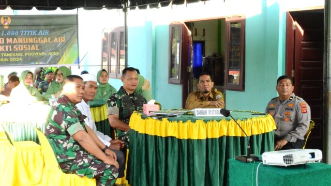 Dandim 0117/Aceh Tamiang Ikuti Kegiatan Zoom Meeting Launching TNI AD Manunggal Air Dan Bhakti Sosial tahun 2024