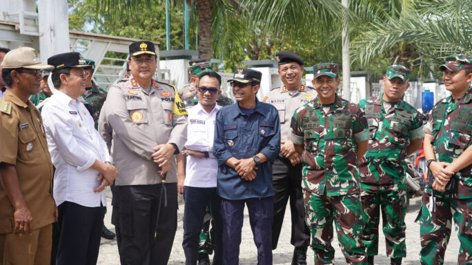 Pangdam IM beserta Kapolda Aceh meninjau langsung Pengamanan Pemilu 2024.