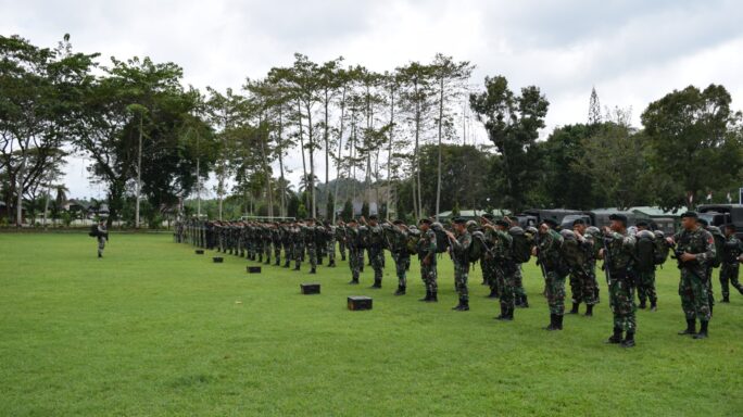 Prajurit Badak Hitam Yonif 113/JS Laksanakan Apel Kesiapsiagaan