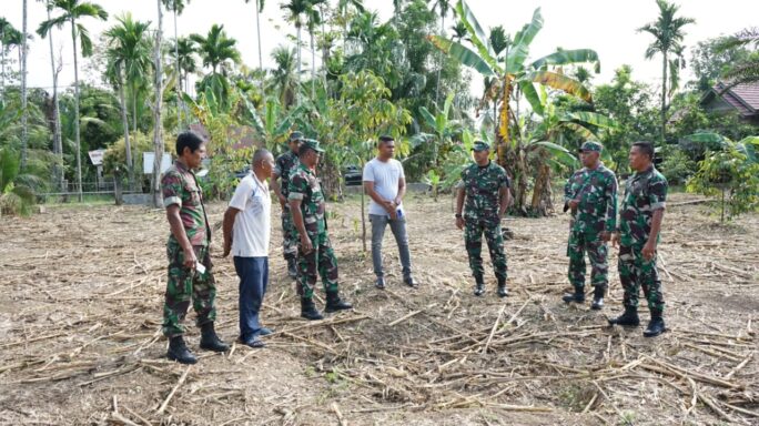 Dandim 0103/Aceh Utara Cek Lahan Jagong Siap Tanam di Wilayah Koramil Meurah Mulia