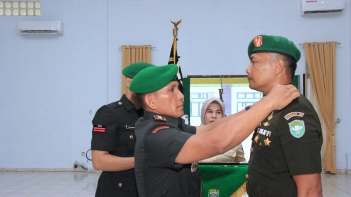 Danrindam IM Pimpin Upacara Tradisi Penerimaan dan Pelepasan Warga Rindam IM