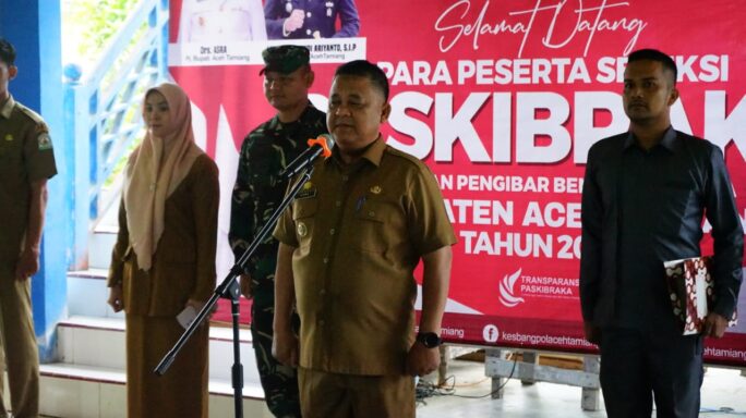 Dandim 0117/Aceh Tamiang Hadiri Acara Seleksi Calon Paskibraka Tahun 2024