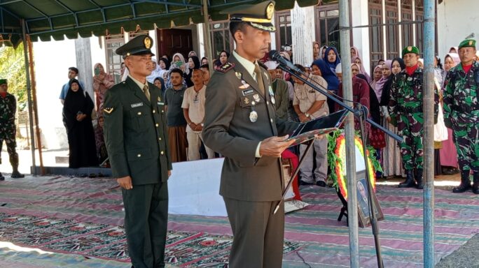 Pemakaman Kolonel (Purn) H. Tjut Agam Dilakukan Secara Militer Dipimpin Dandim 0105/Abar