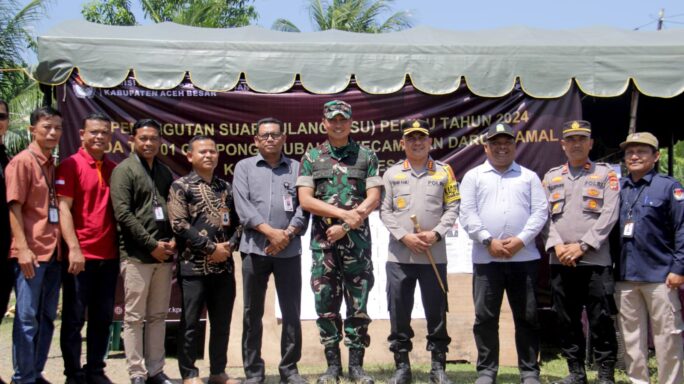 Dandim 0101/Kota Banda Aceh dan Forkopimda Aceh Besar Lakukan Kunjungan ke TPS 01, Gampong Teubaluy