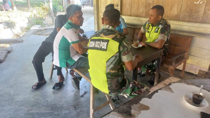 Pererat Tali Silaturahmi: Babinsa Koramil 26/Grong-grong Gelar Komsos Bersama Warga Binaan