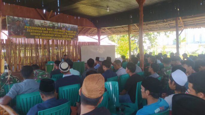 Di Hari Ke Empat Peserta diklat Pertanian dan Peternakan Kodim 0116/Nara Terima Materi Cara Pembuatan Boster