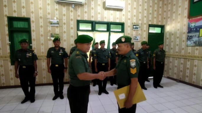 Kodim 0112/Sabang Lepas Anggota Yang Memasuki Masa Pensiun.