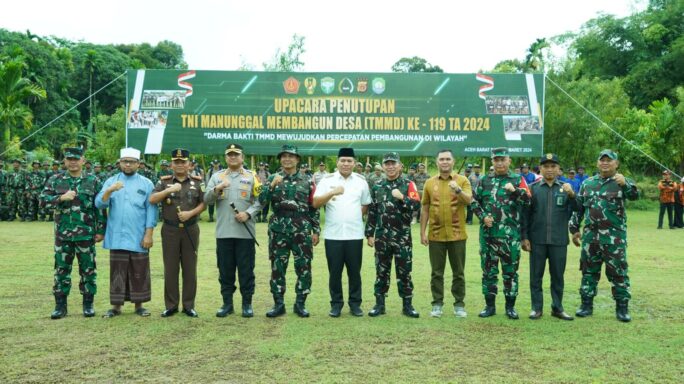 Danrem 012/TU Dampingi Kasdam IM Tutup Program TMMD Kodim 0110/Abdya