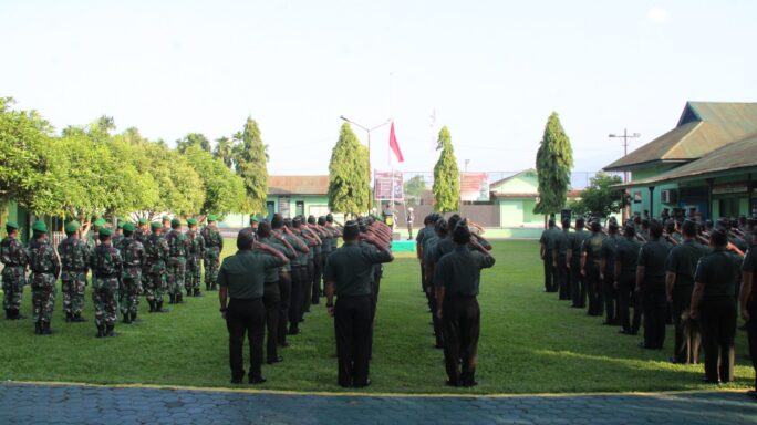 Pupuk Jiwa Nasionalisme, Kodim 0108/Agara Rutin Gelar Upacara Mingguan.