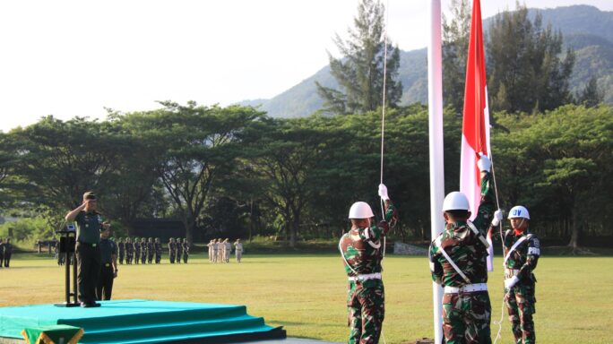 RINDAM ISKANDAR MUDA UPACARA BENDERA 17-AN BULAN MARET 2024.