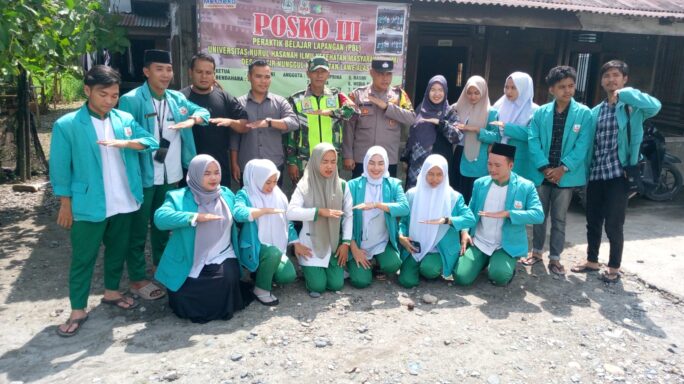 Babinsa Koramil 05/Lawe Alas Hadiri Lokmin Mahasiswa KKN Unifersitas Nurul Hasanah