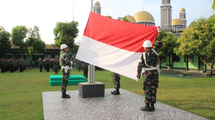 Kodim 0108/Agara Gelar Upacara Mingguan